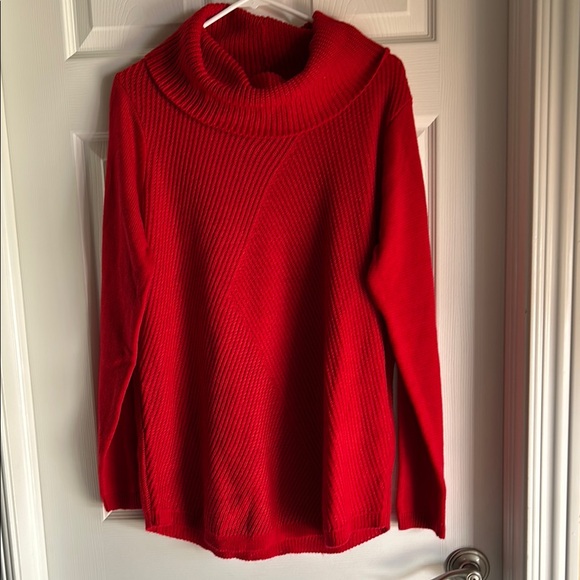 Apt. 9 Sweaters - Red Cowl Neck Sweater